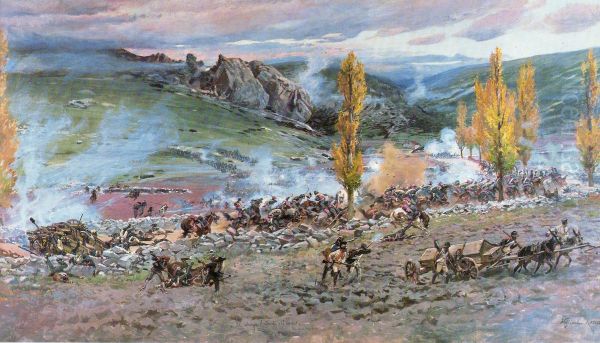 Charge of the Spanish battery - view 1