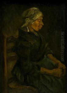 Peasant Woman, Seated with White Cap