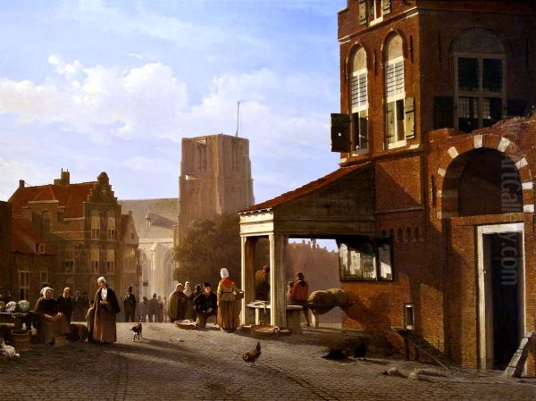 The Woudrichem fish market - view 1