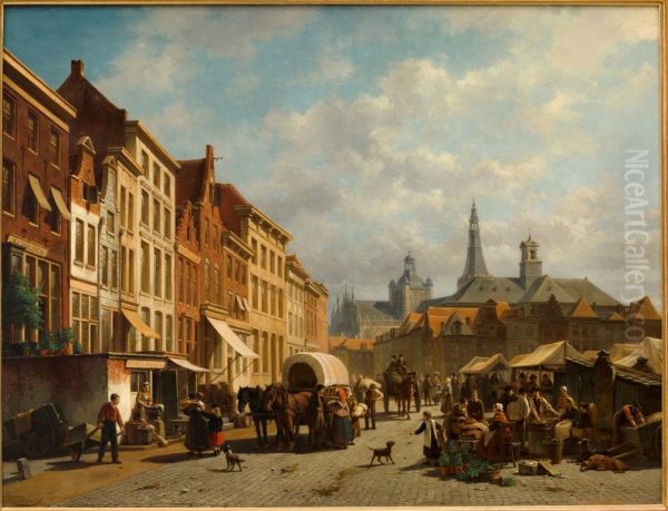 De markt te 's-Hertogenbosch - view 1