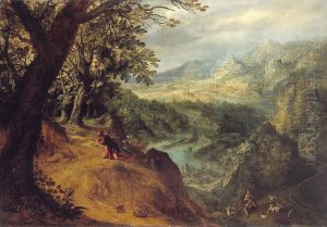 wide landscape with Moses wide landscape with Moses