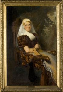 Portrait of Gesina van Calcar (1850-1936) by Christoffel Bisschop