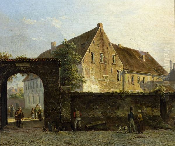 Het Groene Weeshuis te Groningen gezien vanuit de Hofstraat, - view 1