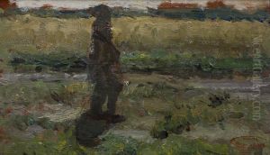 Studie van een landschap, by Jozef Israels