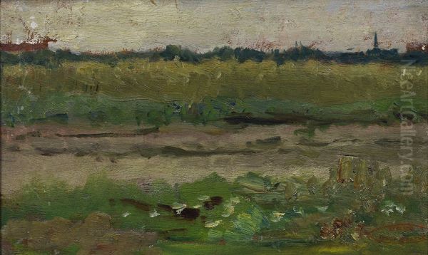 Studie van een landschap, - view 1