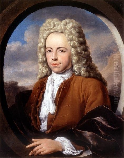Portrait of Jan van Delden (?-1770), echtgenoot van Sophia de Boser (?-1758), zoon van Izak van Delden en Sara de Boser - view 1