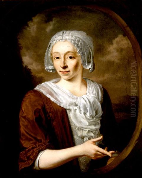 Portrait of Sophia de Boser (?-1758), echtgenote van Jan van Delden (?-1770) - view 1