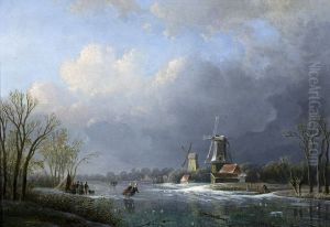 Wintergezicht met molen, Wintergezicht met molen,