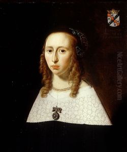 Portrait of Elisabeth Hooftman van Godlinze gezegd Eyckelenberg (1625-....) by Jan de Stomme