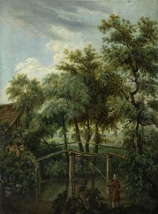 Gezicht op Wedde, by Arnold Hendrik Koning