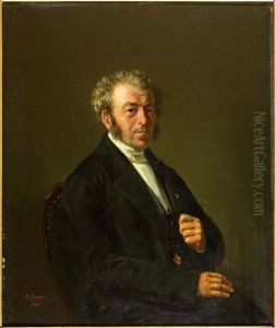 Portrait of Samuel Eerelman, husband of Cornelisje Eerelman-Pluimker, father of the artist