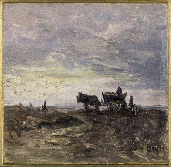 Landschap met boerenkar, - view 1