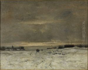 Winter bij Vries by Taco Mesdag