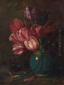 Bloemstuk, tulpen, Bloemstilleven met rode tulpen, Bloemstuk, tulpen, Bloemstilleven met rode tulpen,