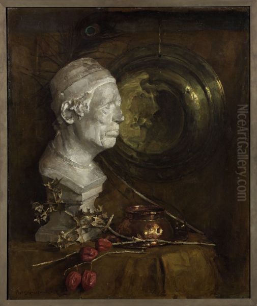 Still life with a plaster bust - view 1