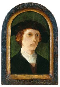 Jacob (Johan) Lubbers, stichter van het Ubbenagasthuis, by Lucas Van Leyden