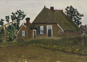 Boerderij in de buurt van Ommen (S-5), by Hendrik Nicolaas Werkman