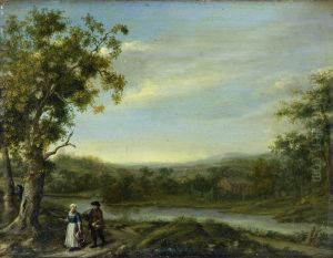 Landschap met rivier nr. 1, by Elisabeth Geertruida Wassenbergh