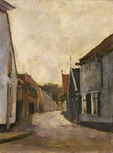 Straatje op Texel, by Floris Verster