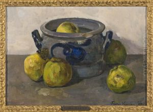 Keulse pot met appelen, by Floris Verster