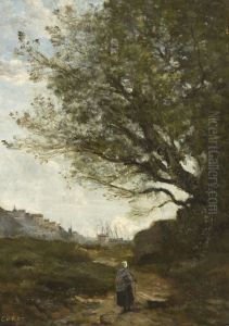 La Rochelle by Jean-Baptiste Camille Corot