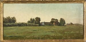 Landschap met twee boerderijen Landschap met twee boerderijen