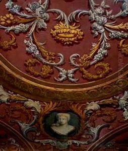 Ornamental Ceiling with Flower and Plant Motives by Elias Van Nijmegen