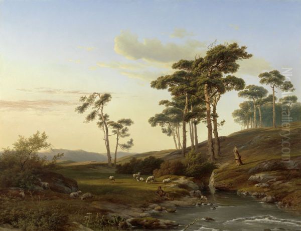 Avondstemming met herder - view 1