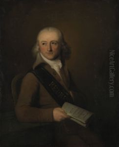 Portret van Leonardus van der Voort by Johann Baptist Scheffer