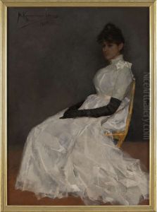 Portrait of Jenny Kamerlingh Onnes by Menso Kamerlingh Onnes