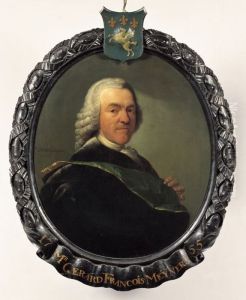Portret van Gerard Francois Meyners (1711-1790), bewindhebber van de VOC tussen 1755 en 1790