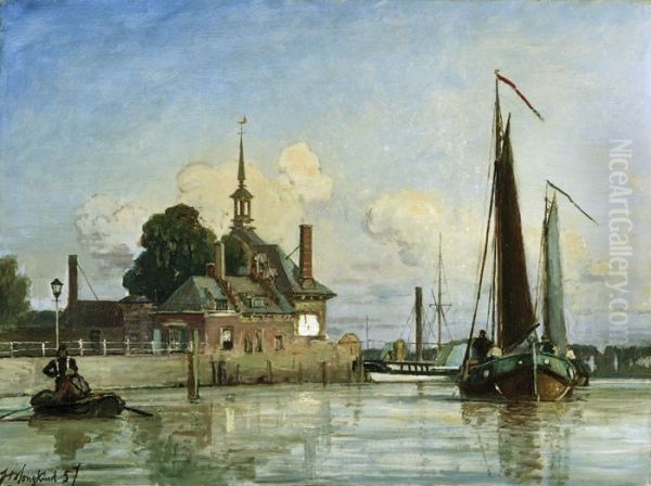 Gezicht op de Ooster Oudehoofdpoort - view 1