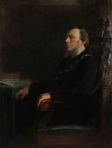 Portret van Sjoerd Anne Vening Meinesz (1833-1909) by Pieter De Josselin De Jong