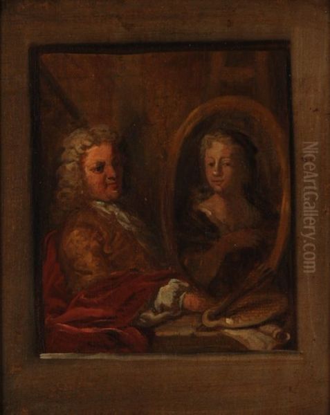Portrait of Dionys van Nijmegen (1705-1798) and Sara Stiermans (1704-1757) - view 1