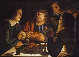 Christus in Emmaus by Crijn Hendricksz Volmarijn