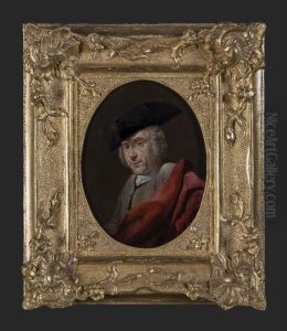 Portret van Adriaan of Adriaen Stolker (1698-1760) by Jan Stolker