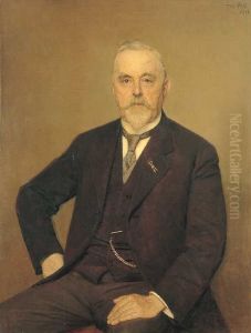 Portret van Gerrit Jan de Jongh by Jan Veth