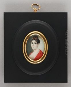 Portretminiatuur van een vrouw by Hendrik van Overklift