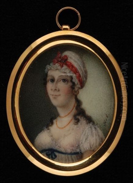 Portretminiatuur van een vrouw - view 1