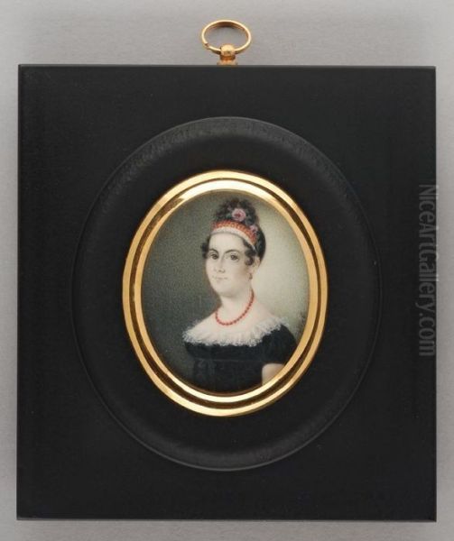 Portretminiatuur van een vrouw - view 1