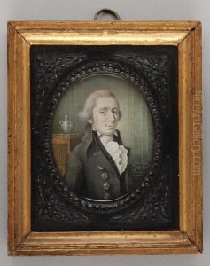 Portretminiatuur van Mathijs Pieter van der Burght