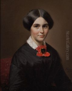 Portret van Elise Suzanne Marie Schmidt (1821-1893) by Friedrich Boser