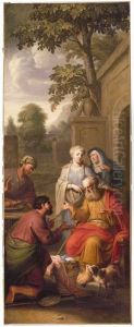 Eliezer voor Betuel by Elias Van Nijmegen