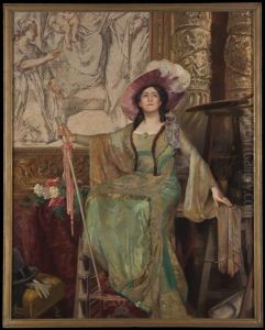 Portrait of Alida Johanna Maria Klein (1874-1938) by Huib Luns