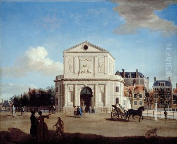 Gezicht op de Delftse Poort - view 1
