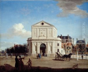 Gezicht op de Delftse Poort