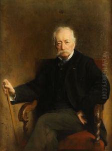 Portret van Charles Rochussen (1814-1894) by Pieter De Josselin De Jong