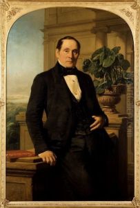 Portret van Bernardus Ewoud Cankrien by Jacob Spoel