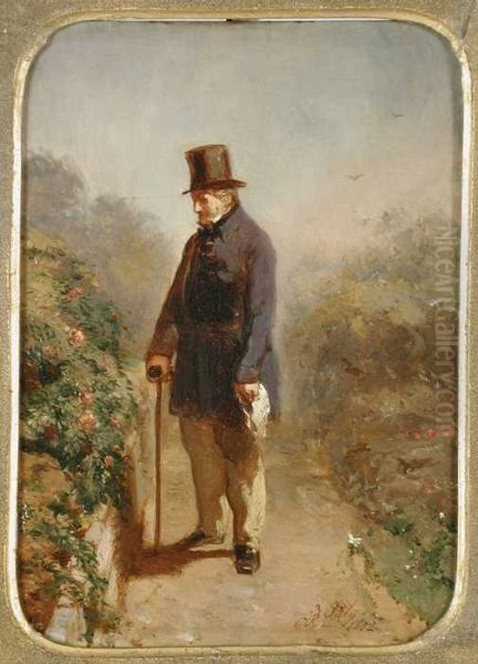 Postuum portret van Hendrik Rochussen, vader van de schilder - view 1