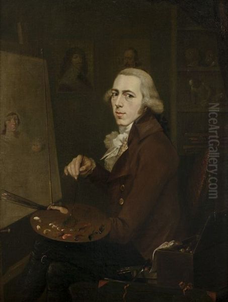 Portret van Gijsbertus Johannes van den Berg, zelfportret (1769-1817) - view 1